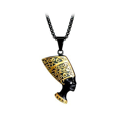 The Black Goddess Necklace & Pendant Set