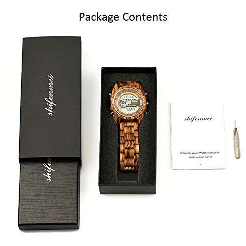 Vintage Digital Wood Watch