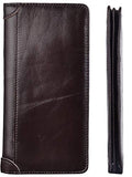 Kings Vintage Genuine Leather Long Wallets Bifold Wallet