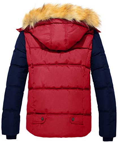 Men's Winter Puffer Coat Casual Fur Hooded Warm Outwear Jacket