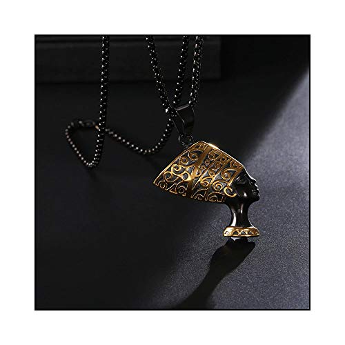 The Black Goddess Necklace & Pendant Set