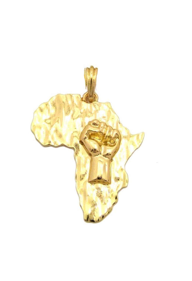 Godly  Gold African Pendant & Chain Set