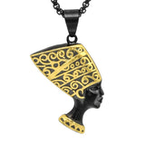 14k Gold Plated Queen Nefertiti Necklace
