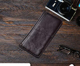 Kings Vintage Genuine Leather Long Wallets Bifold Wallet