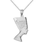 Rose Gold Egyptian Queen Nefertiti Pendant& Necklace