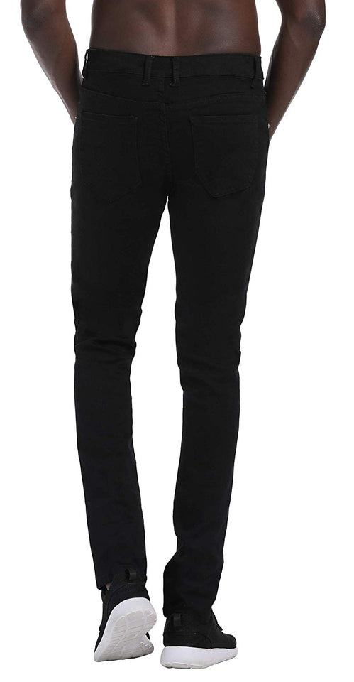Men's Slim Fit Destroyed Ripped Jeans