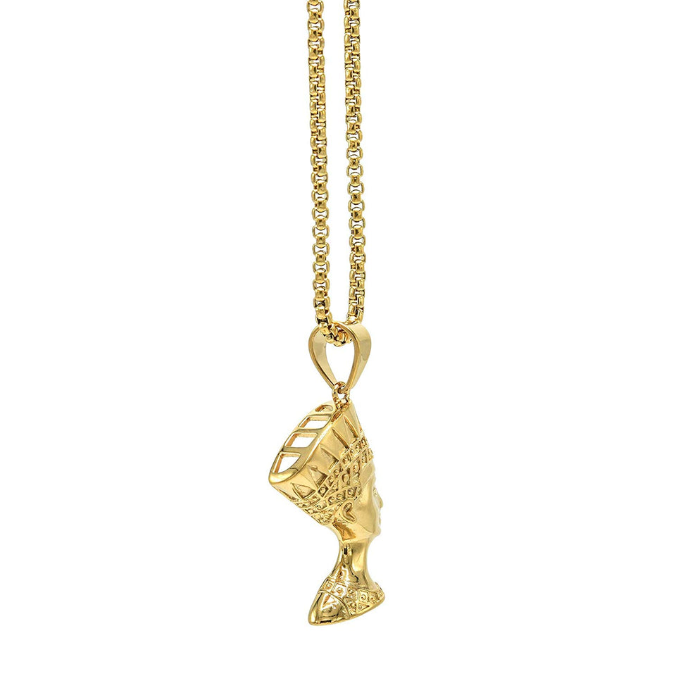 14k Gold Plated Queen Nefertiti Necklace