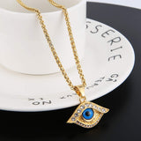 18k Gold Plated Iced Out Eye of Horus Egypt