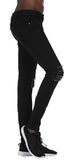 Men's Slim Fit Destroyed Ripped Jeans