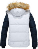 Men's Winter Puffer Coat Casual Fur Hooded Warm Outwear Jacket