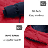 Men's Winter Puffer Coat Casual Fur Hooded Warm Outwear Jacket