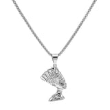 14k Gold Plated Queen Nefertiti Necklace