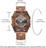 Vintage Digital Wood Watch