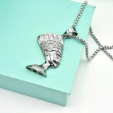 14k Gold Plated Queen Nefertiti Necklace