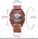 Vintage Digital Wood Watch