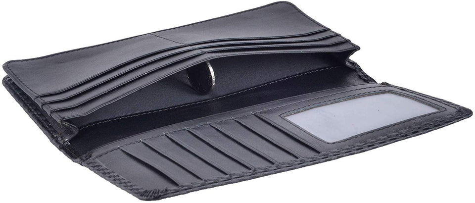 Kings Vintage Genuine Leather Long Wallets Bifold Wallet