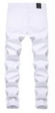 Men's Slim Fit Destroyed Ripped Jeans