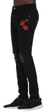 Men's Slim Fit Destroyed Ripped Jeans