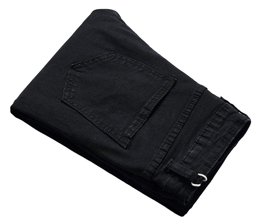 Men's Slim Fit Destroyed Ripped Jeans