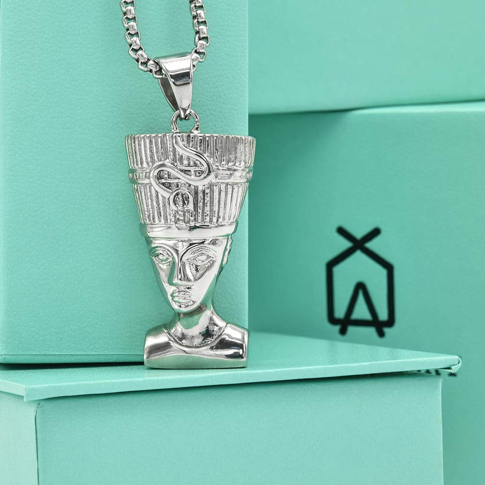 14k Gold Plated Queen Nefertiti Necklace