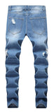 Men's Slim Fit Destroyed Ripped Jeans