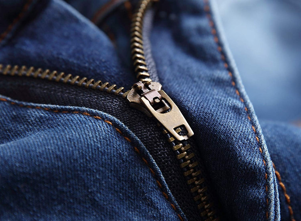 Men's Slim Fit Destroyed Ripped Jeans