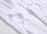 Men's Slim Fit Destroyed Ripped Jeans