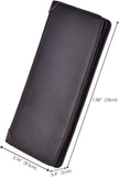 Kings Vintage Genuine Leather Long Wallets Bifold Wallet