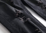 Men's Slim Fit Destroyed Ripped Jeans