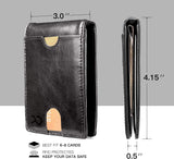 The Minimalist Leather Wallet With Clip and RFID Blocking Technology