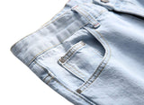 Men's Slim Fit Destroyed Ripped Jeans