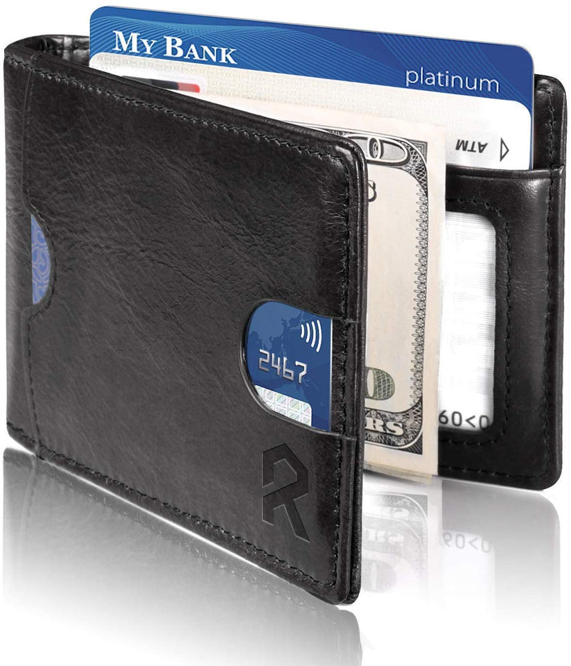 The Minimalist Leather Wallet With Clip and RFID Blocking Technology