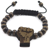 Black Power Fist Bracelet