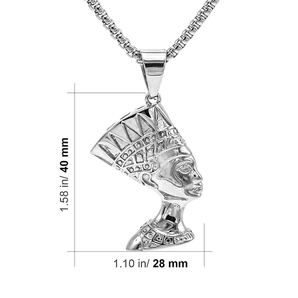 14k Gold Plated Queen Nefertiti Necklace