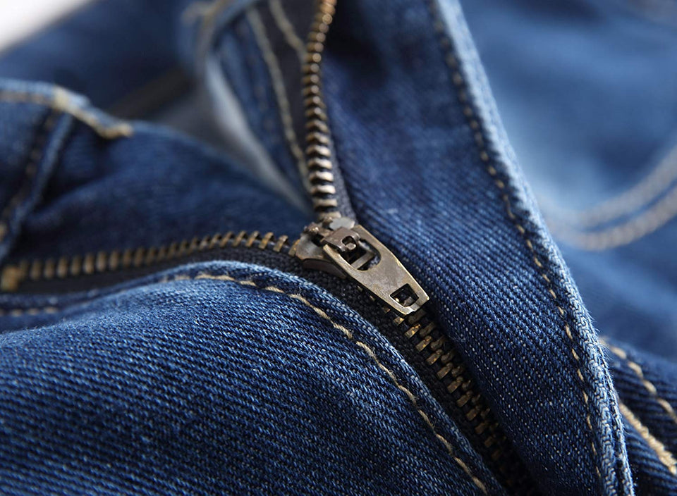 Men's Slim Fit Destroyed Ripped Jeans