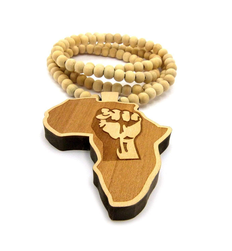 Africa Black Fist Necklace Pendant