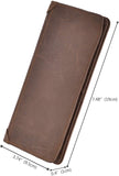 Kings Vintage Genuine Leather Long Wallets Bifold Wallet