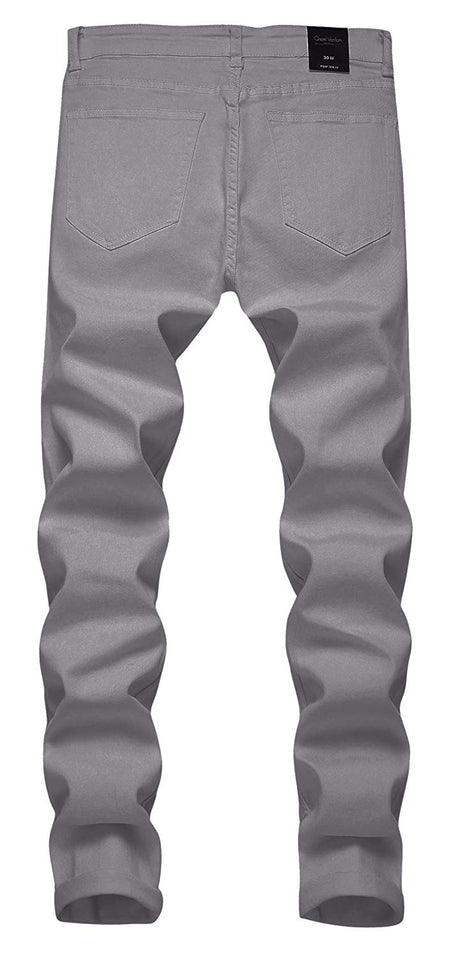 Men's Slim Fit Destroyed Ripped Jeans