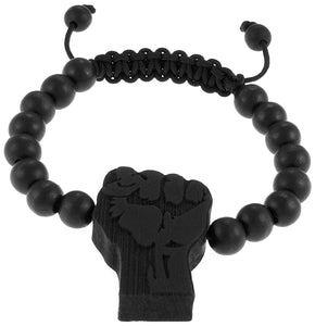 Black Power Fist Bracelet