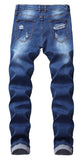 Men's Slim Fit Destroyed Ripped Jeans