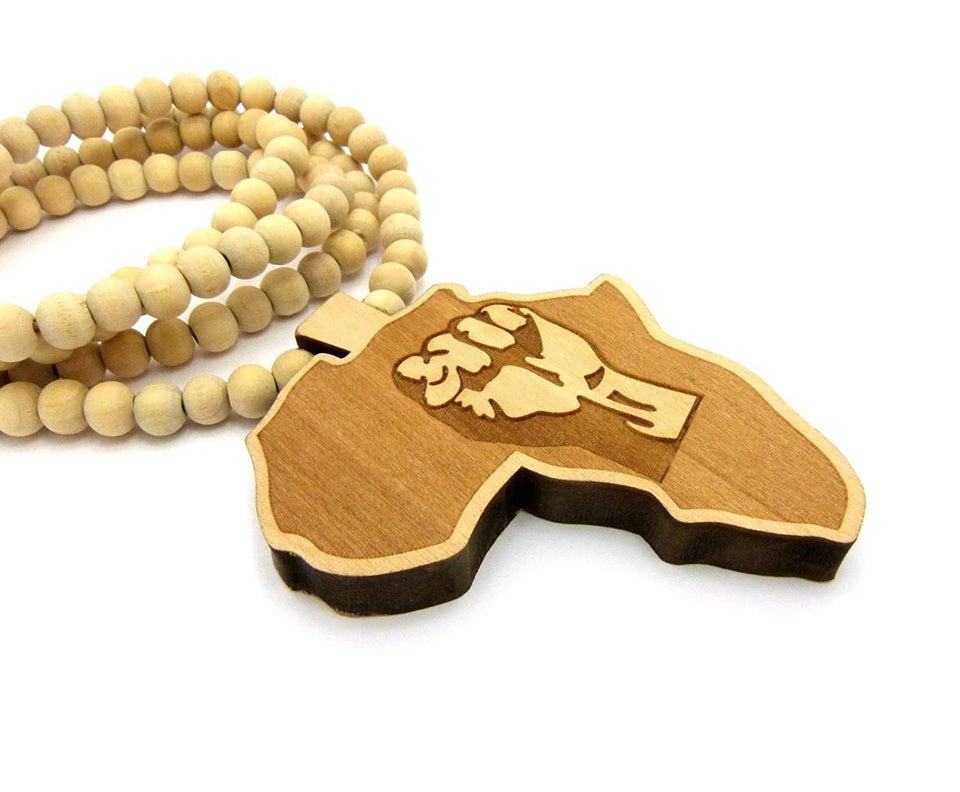 Africa Black Fist Necklace Pendant