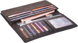 Kings Vintage Genuine Leather Long Wallets Bifold Wallet