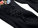 Men's Slim Fit Destroyed Ripped Jeans