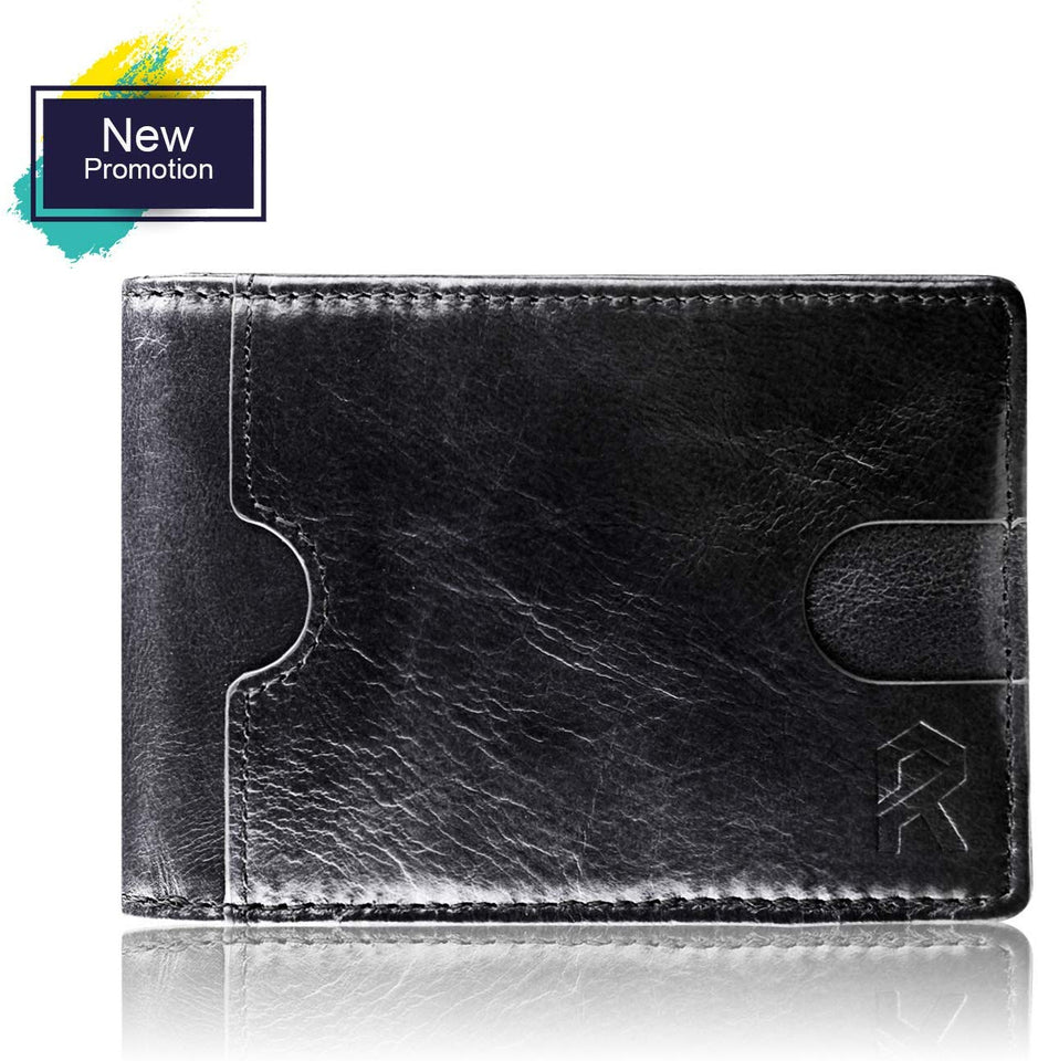 The Minimalist Leather Wallet With Clip and RFID Blocking Technology