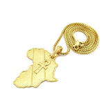 Godly  Gold African Pendant & Chain Set