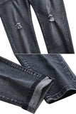 Men's Slim Fit Destroyed Ripped Jeans