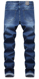 Men's Slim Fit Destroyed Ripped Jeans