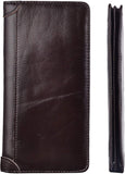 Kings Vintage Genuine Leather Long Wallets Bifold Wallet