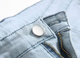 Men's Slim Fit Destroyed Ripped Jeans