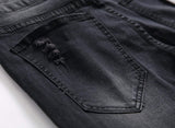 Men's Slim Fit Destroyed Ripped Jeans